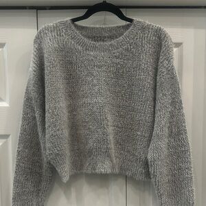 SHEIN Soft Gray Crew Neck Sweater